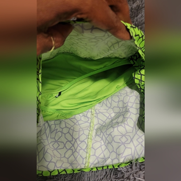 Women's Nike Neon Green & Black Dri-Fit Running Shorts, Small - Picture 5 of 11